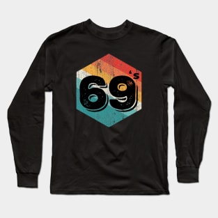 Vintage 1969 Retro Legendary, Birthday Long Sleeve T-Shirt